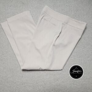 Rafaella Women's Khaki/Tan/Beige Flat Front Straight Leg Dress Pants Size 12